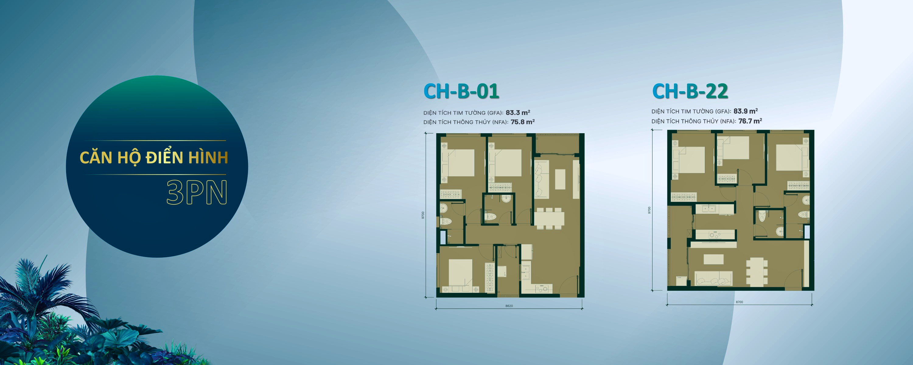 Giá Căn 3pn Happy One Mori