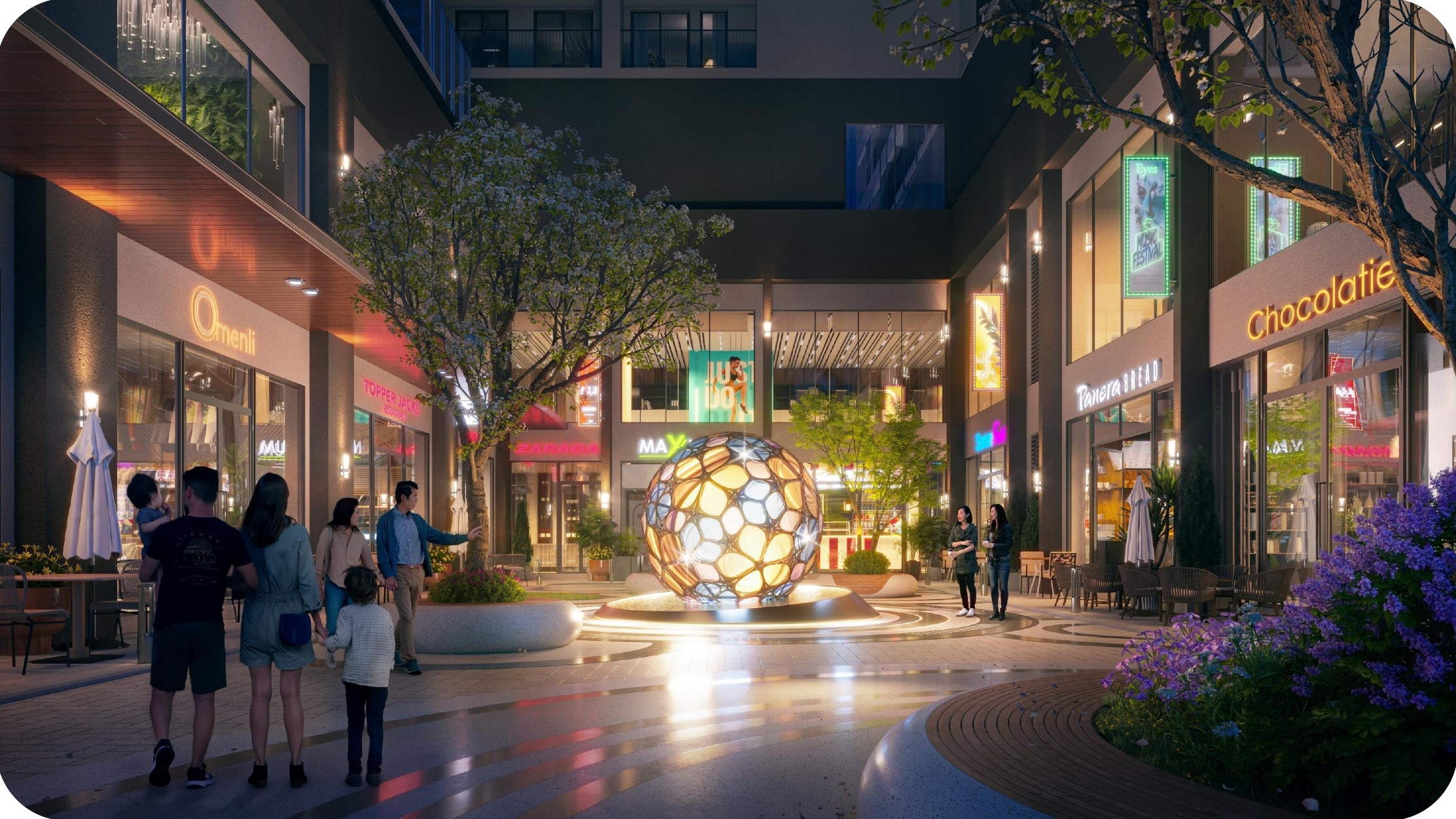 Lối đi Bộ Happy One Mori